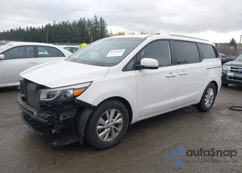 2016 Kia Sedona Lx из США, поврежденный, VIN KNDMB5C12G6087307